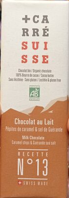 Chocolat au lait pépites de caramel et sel de guérande