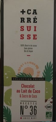 Chocolat au lait de coco