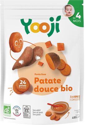 Purée surgelée de patate douce bio lisse pour bébé dès 4 mois