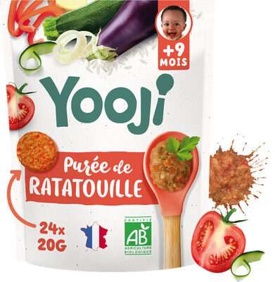 Purée ratatouille morceaux bio surg pour bébé