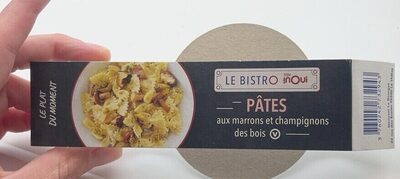 Pâtes aux marrons et champignons des bois