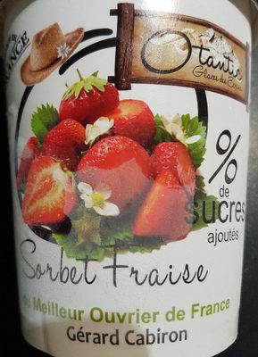Sorbet fraise Gérard cabiron