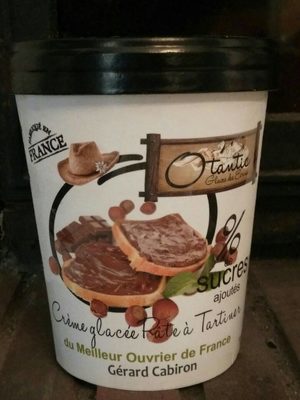 Crème glacée pâte à tartiner 0% de sucre ajouté