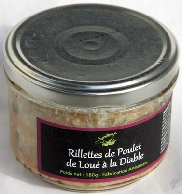 Rillettes de poulet de Loué à la diable