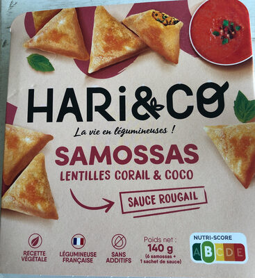 Samossas lentilles corail coco
