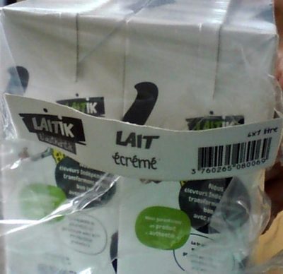 Lait Ecrémé stérilisé U.H.T.