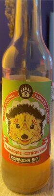 Kombucha bio franboise-citron vert