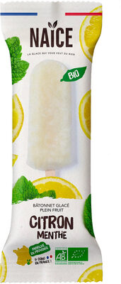 Bâtonnet glacé sorbet plein fruit Citron Menthe