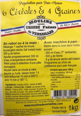 6 Céréales & 4 Graines
