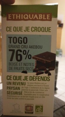 Togo grand cru akebou 76%