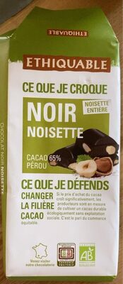 Chocolat noir noisette