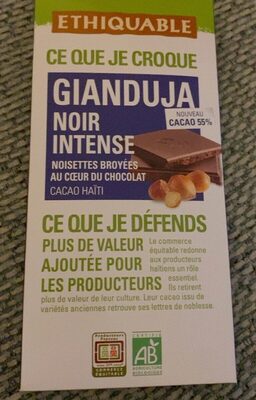 Gianduja noir intense
