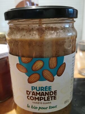 Purée d'amande complète variété guara