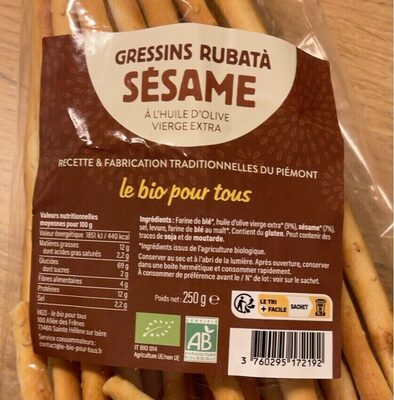 Gressins Rubata Sésame