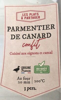 Parmentier de canard