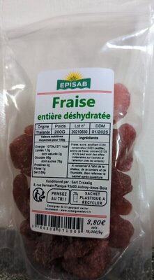 Fraise entière déshydratée