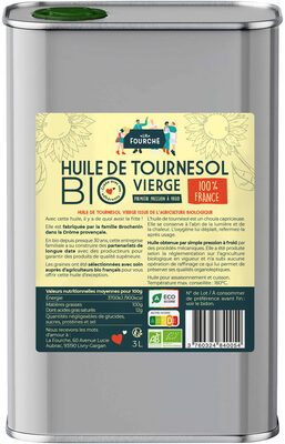 Huile de tournesol Bio vierge