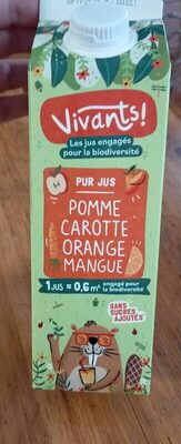 Pur jus pomme carotte orange mangue