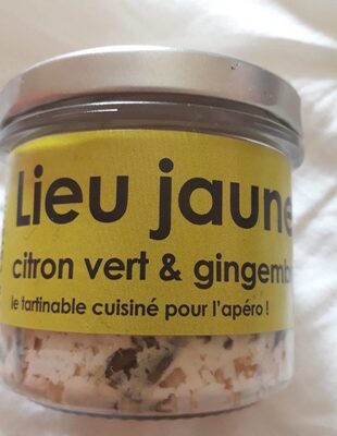 Lieu jaune citron vert et gingembre