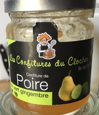 Confiture de poire, citron vert et gingembre