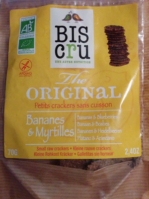 Petits crackers sans cuisson Bananes & Myrtilles