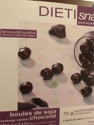 Boules de soja enrobage saveur chocolat