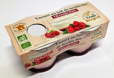 Yaourt au lait de brebis bio framboises