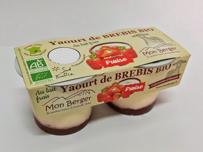 Yaourt au lait de brebis bio fraise