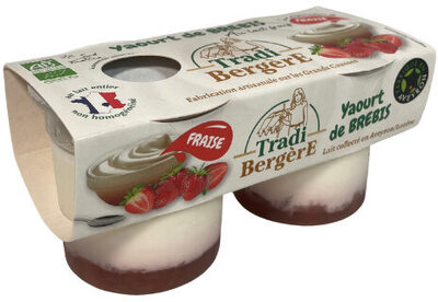 Yaourt de brebis bio - Fraises