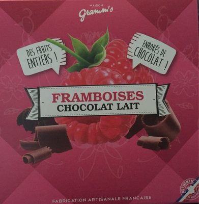 Framboises chocolat lait