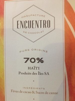 Chocolat 70% Haiti