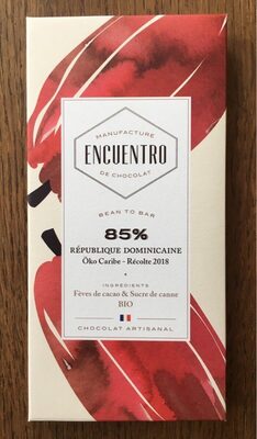 Chocolat Noir 85% BIO - République Dominicaine