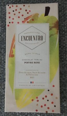 Chocolat 70% au poivre rose