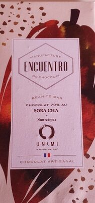 Chocolat 70% au soba cha