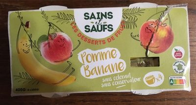 Dessert de fruit pomme banane