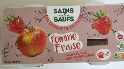 Dessert de fruit Pomme Fraise