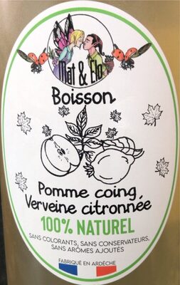 Boisson pomme coin verveine citronnée