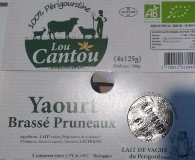 Yaourt Brassé Pruneaux