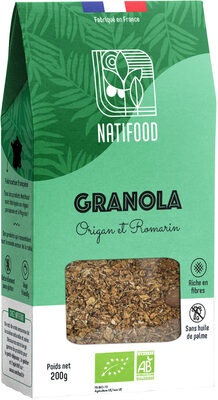 Granola Origan et Romarin 200g BIO