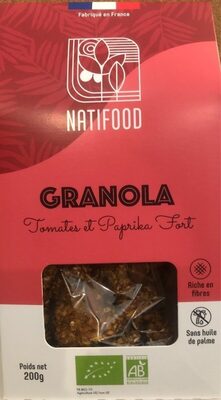 Granola Tomates et Paprika Fort 200g BIO