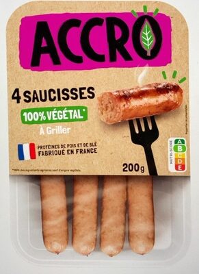 4 Saucisses 100% végétales