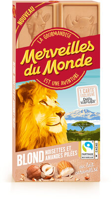 Tablette Blond noisettes et amandes pilées