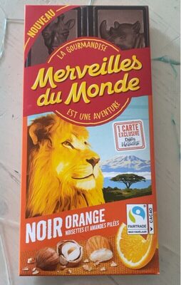 Chocolat noir orange noisettes et amandes pilées