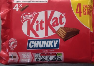 Cocoa 4x Nestle KitKat 1165 WAR SERVING CALORIES P