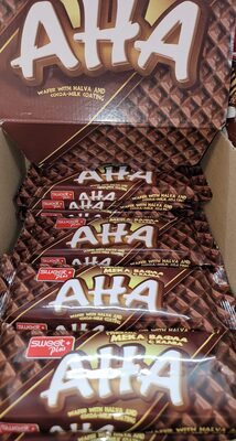 Wafer with halva and cocoa-milk coating