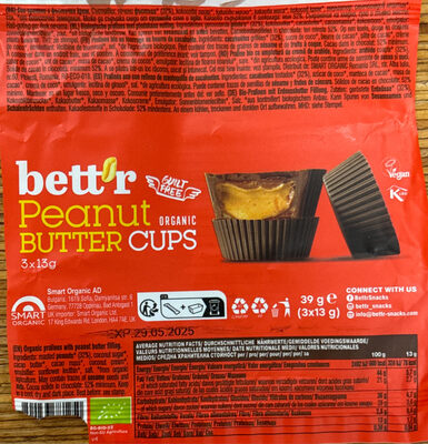 Organic peanut butter cups