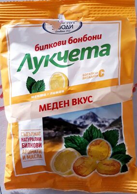 Лукчета меден вкус мента и лимон