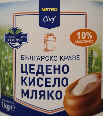 Българско краве цедено кисело мляко 10%