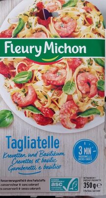 Tagliatelles crevettes basilic
