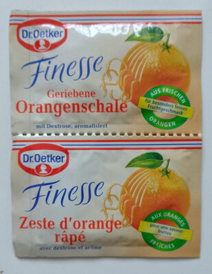 Geriebene Orangenschale